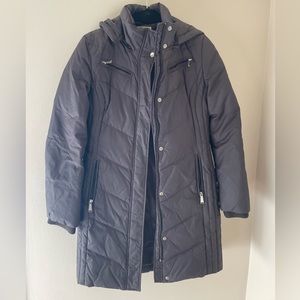 Michael Michael Kors women brown winter hoodie full zipper coat jacket size XS